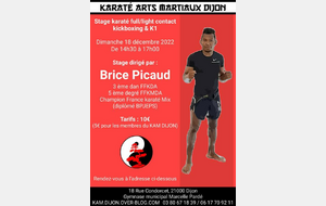 Stage Karaté Full/Light Contact, KickBoxing, K1