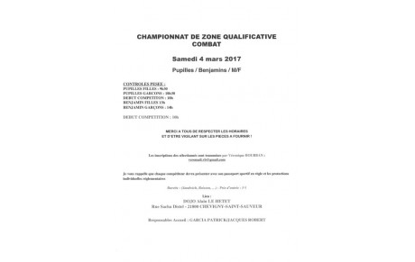 Championnat Zone Qualificative Kumité